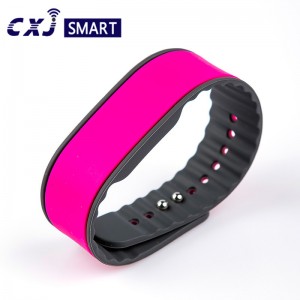 custom rfid rubber silicone nfc bracelet