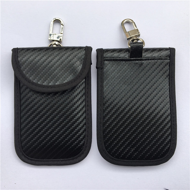 RFID Car Key bag Signal Carbon /Fiber Blocking Secure Pouch Featured Image