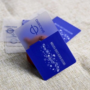 Custom Plastic pvc Transparent Business Card printing