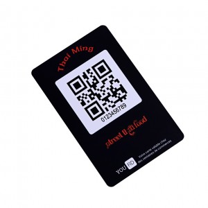 13.56MHZ plastic pvc QR code membership cards nfc