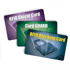 Custom Protective blocker RFID Blocking Card for Credit Card