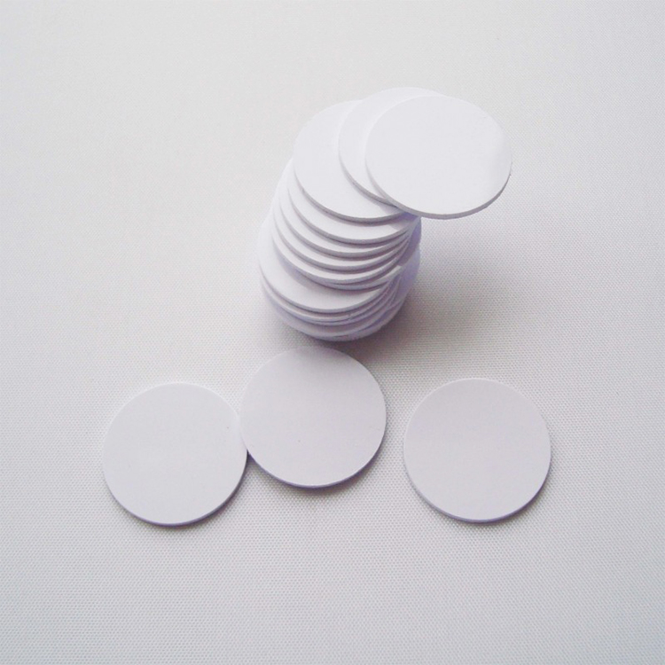 Manufactur standard Ntag213 Nfc - Custom Waterproof hard PVC PET RFID sticker on metal NFC coin Tag – Chuangxinji
