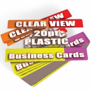 Custom printed Plastic pvc Transparent Visiting Business Name Card  printing