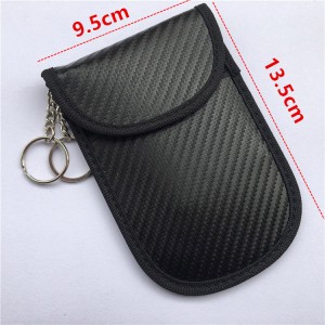 RFID Car Key bag Signal Carbon /Fiber Blocking Secure Pouch