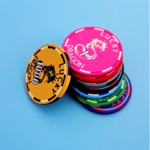 Mukautettu keraaminen golfpokerimerkki Casino Poker Chip