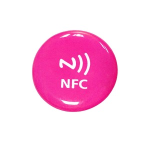 Sosial media telefona garşy metal Epoksi RFID Stiker NFC Bellikleri