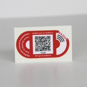 non-standard shape NFC tag qr code